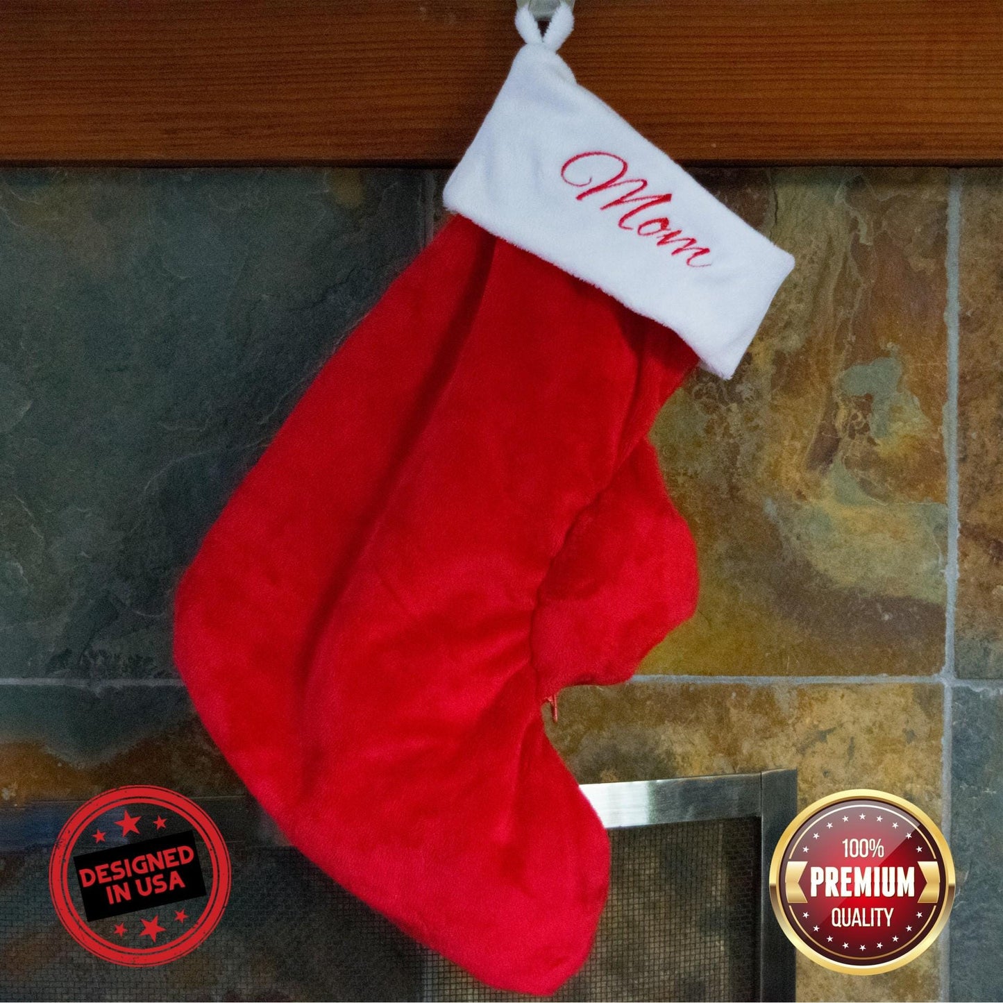 Mama & Baby Stocking Set - Maternity Christmas Stocking with Baby Stocking Inside