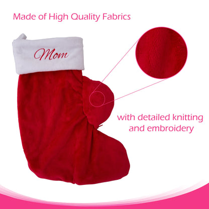 Mama & Baby Stocking Set - Maternity Christmas Stocking with Baby Stocking Inside