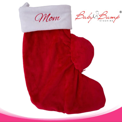 Mama & Baby Stocking Set - Maternity Christmas Stocking with Baby Stocking Inside